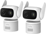 Anker Innovations Eufy Wiredcam C31 2-Cam Pack, Cámara De Seguridad Ip, Interior & Exterior, Inalámbrico, Blanco, 360°, 130°