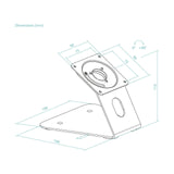 Soporte De Mesa Pared Para Marco Antirrobo De Tablet Tooq Tqatwm3401-B Negro