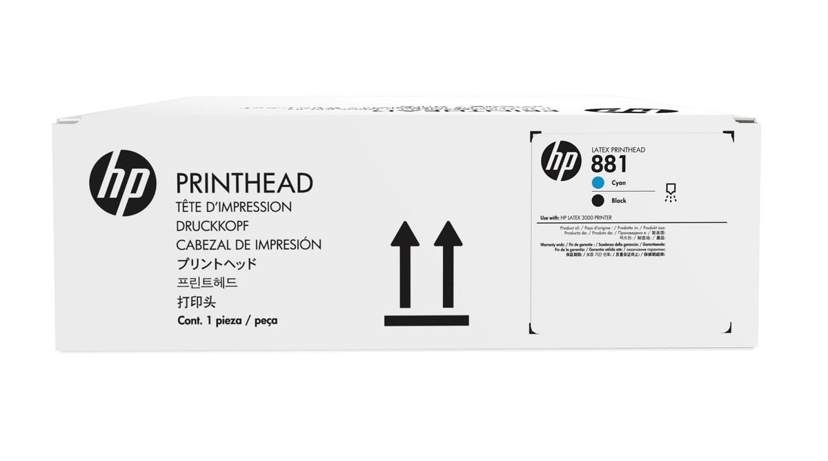 EAN 887758106617 - HP 881 Cyan/Black Latex Printhead cabeza de impresora Inyección de tinta térmica imagen 1