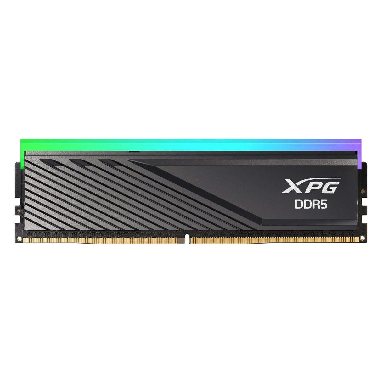 Memoria  Adata 16 Gb Ddr5-6000 (1x 16 Gb)Negro, Ax5u6000c4816g-Slabrbk, Xpg Lancer Blade Rgb, Intel Xmp, Amd Expo Ax5u6000c4816g-Slabrbk