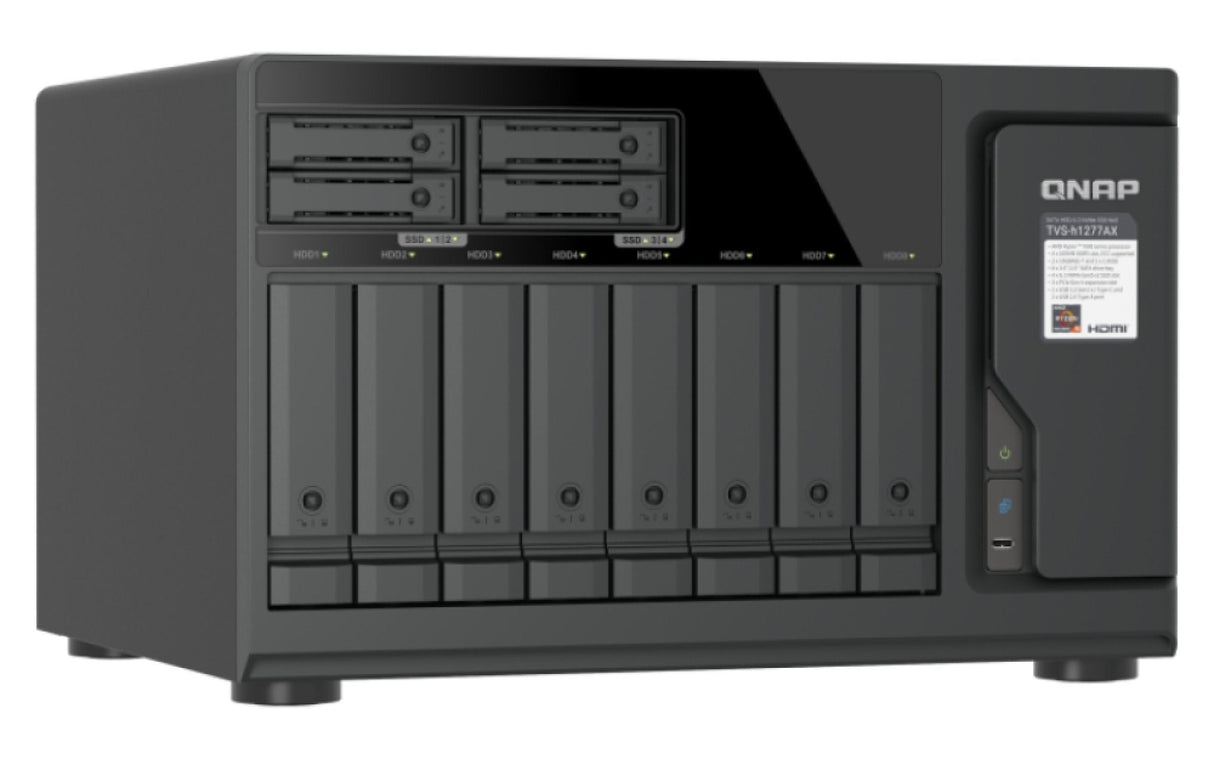 Qnap Tvs-H1277ax Nas Server 12bay 2u Iscsi Sata3 Ram 16gb Gigabit Lan