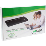 Inline Hdmi Matrix Switch 4k Ultrahd 4 Puertos De Entrada A 2 Puertos De Salida