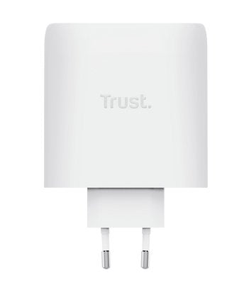 Cargador De Pared Gan Trust Maxo 100w 2xusb Tipo-C Incluye Cable Usb Tipo-C 100w