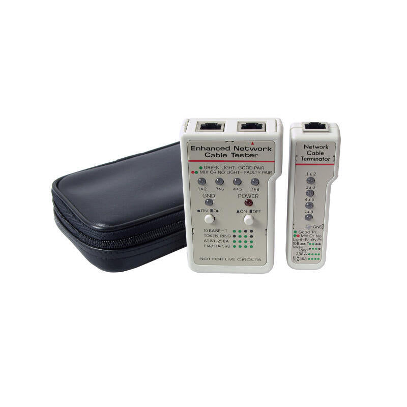 Efb Elektronik 39938.1 Comprobador De Cables De Red Comprobador De Cables De Par Trenzado Gris