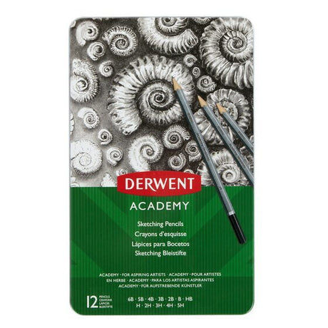 EAN 5028252269957 - Derwent Academy lápiz de carbón 12 pieza(s) Gris imagen 1