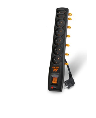 EAN 5904743180201 - HSK DATA P& 3m base múltiple 5 salidas AC Interior / exterior Negro imagen 1