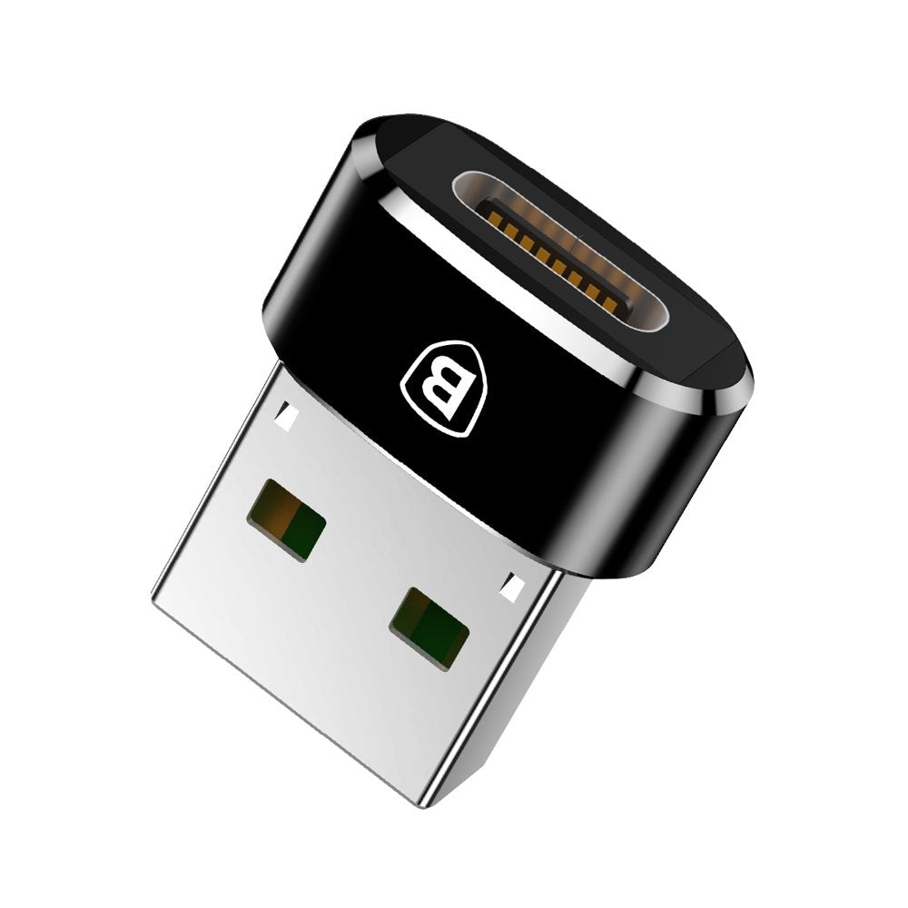 Adaptador Baseus Usb Macho A Usb-C Hembra 5a, Negro