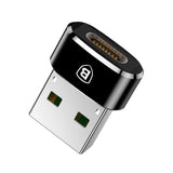 Adaptador Baseus Usb Macho A Usb-C Hembra 5a, Negro