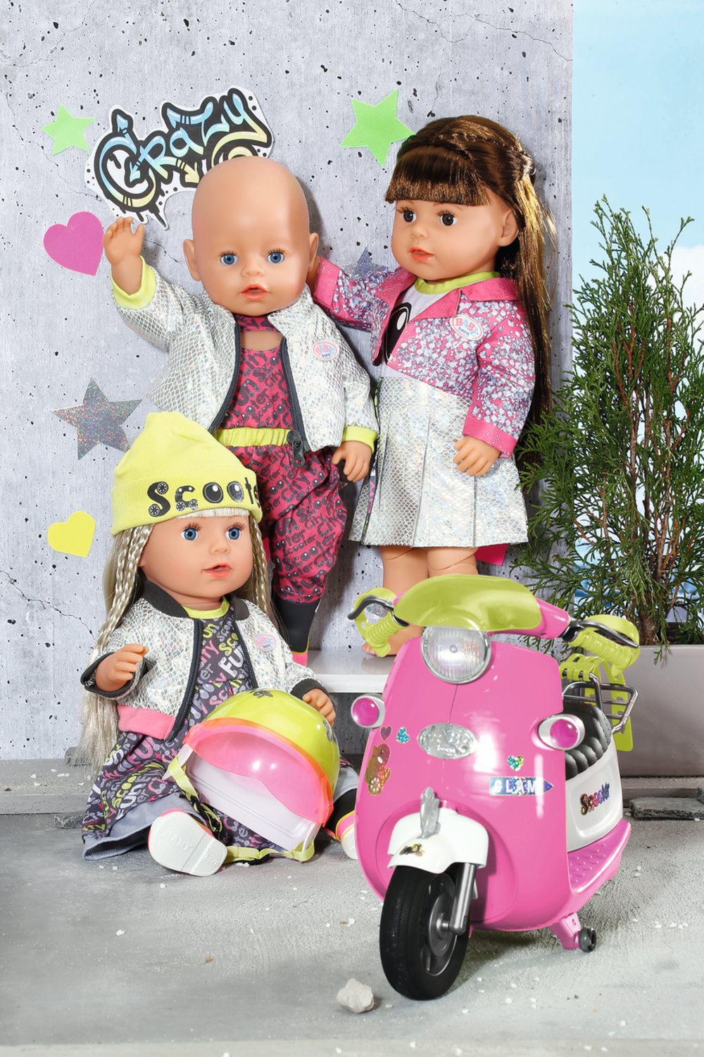 Zapf Creation Baby Born® City Deluxe Scooter Combo, Accesorios Para Muñecas 830215