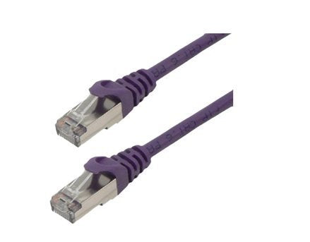 Cat 6 F/Utp Patch Cable - 0.5m Purple