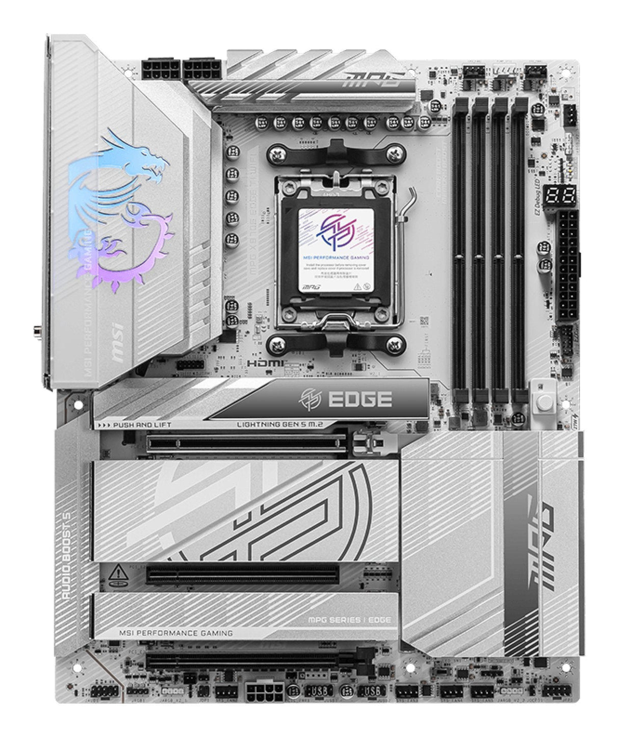 EAN 4711377290630 - MSI MPG X870E EDGE TI WIFI placa base AMD X870E Zócalo AM5 ATX imagen 2
