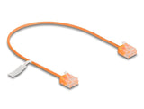 Delock Rj45 Cable De Red Cat.6 Utp Ultra Slim 0,3 M Naranja Con Kurzen Machon