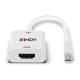 EAN 4002888410694 - Lindy 41069 adaptador de cable de vídeo Mini DisplayPort HDMI tipo A (Estándar) Blanco imagen 3