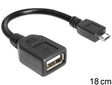 EAN 4043619832934 - DeLOCK USB micro-B - USB 2.0-A, 0.18m cable USB 0,18 m Micro-USB B USB A Negro imagen 1