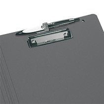 Carpeta Portapapeles Herlitz A4 Pf Gris / Negro Con Portalápices