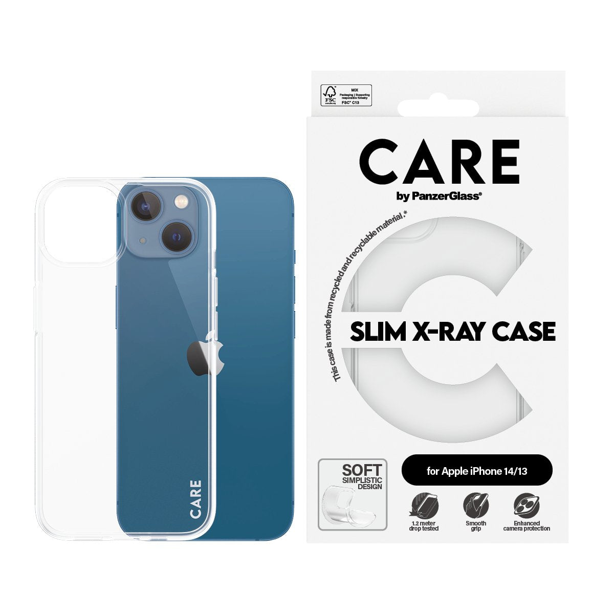Panzerglass Slim X-Ray Case (Transparente, Iphone 14 / 13) 1948