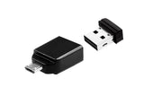Pendrive Verbatim 2.0 16gb Nano+Otg Usb 2.0 + Micro-Usb