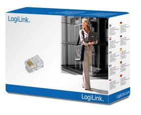 Logilink Modular Plug Rj12 6p6c Unshielded, 100 Pcs.