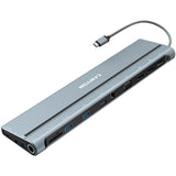 Docking Usb Tipo-C Canyon Cns-Hds90 1xvga 2xhdmi 1xdisplayport 3xusb 1xrj45 1xaudio 1xusb Tipo-C 1xusb Tipo-C Pd 1xlector Tarjetas