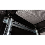 Roline 19-Zoll Serverschrank Pro 42 He, 600x1000 Bxt Schwarz Plexiglas