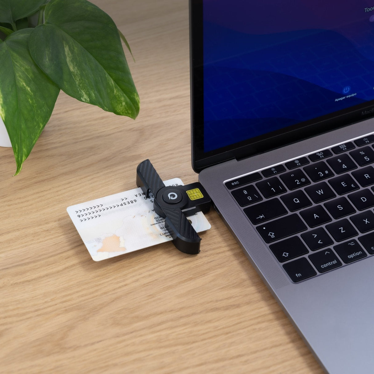 Lector Tarjetas Dnie Usb-C 2.0, Negro