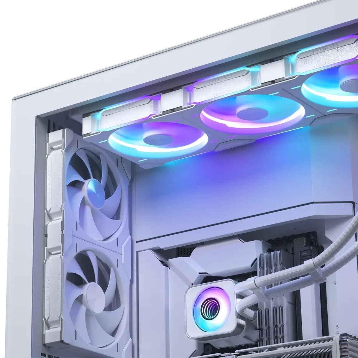 K Phanteks Glacier One 420d30 X2 Drgb Weiss  Aio-Wasserkühlung