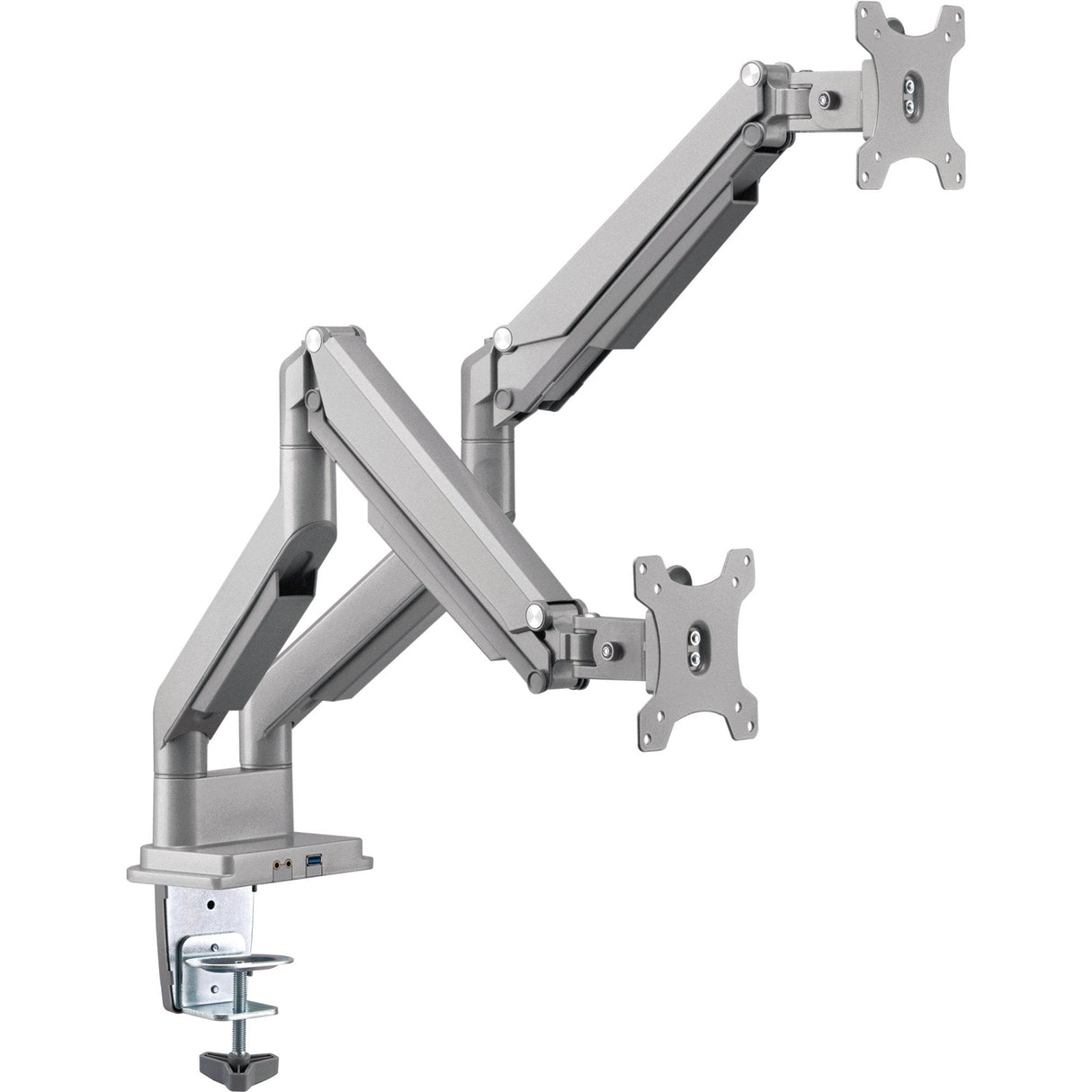 Soporte De Escritorio Inline Con Elevador Y Usb 3.0, Móvil, Para Dos Pantallas De Hasta 81 Cm (32") Máx. 9 Kg