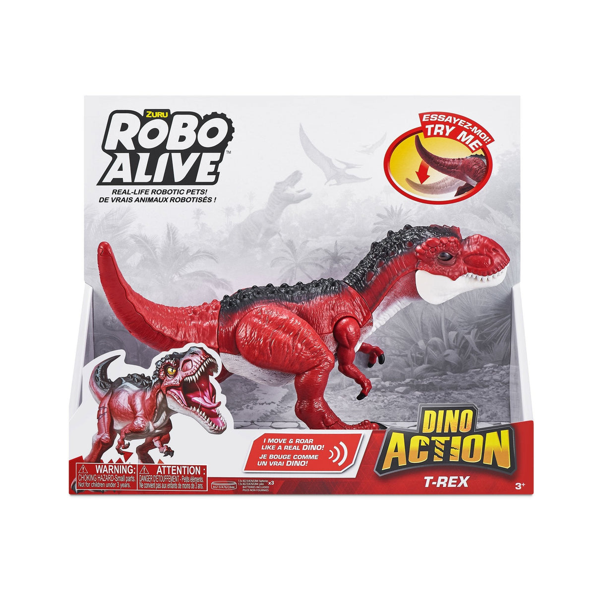 Figura Zuru Robo Alive Dino Acción T-Rex  7171