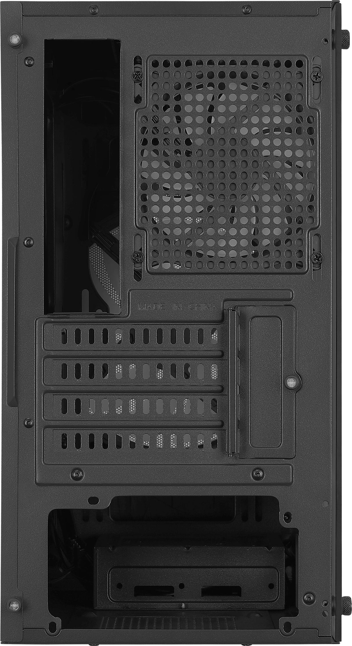 Caja Pc Aerocool Atomic Lite V1 Mini-Tower, Frgb, Vidrio Templado - Negro