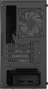 Caja Pc Aerocool Atomic Lite V1 Mini-Tower, Frgb, Vidrio Templado - Negro