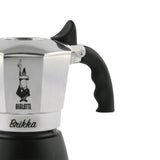 Cafetera Bialetti Brikka Italiana 0,1 L Negro, Acero Inoxidable