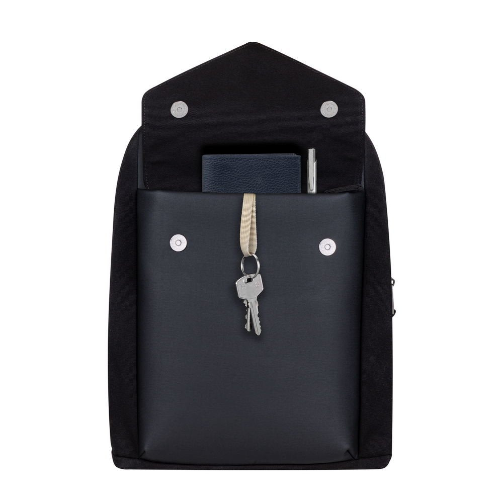 Mochila Riva Canvas Urban Para Portátil (14")  Negro 8524