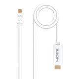 Nanocable Cable Conversor Mini Dp Macho A Hdmi V1.4 Macho 5m - Blanco