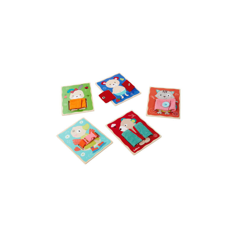 Eichhorn Tableros De Aprendizaje Textiles, Juego De Habilidad 10 Piezas 100005483
