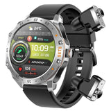 Eigiis T95c Plata Con Correa De Silicona Y Auriculares