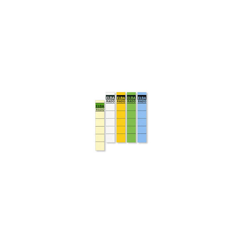 Elba Etiquetas Adhesivas Para A.Palanca 190x34mm Lomo Estrecho 5cm Pack De 10 Hueso
