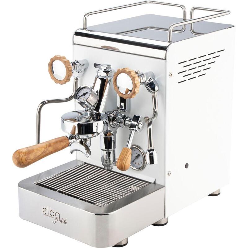 Elba Gentile Weiss Ral9016 Siebträgermaschine
