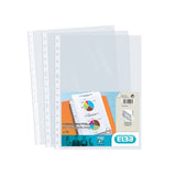 Elba Pack De 10 Fundas Multitaladro Standard Folio - Material De Pp De 70? - Transparente Y Cristalino