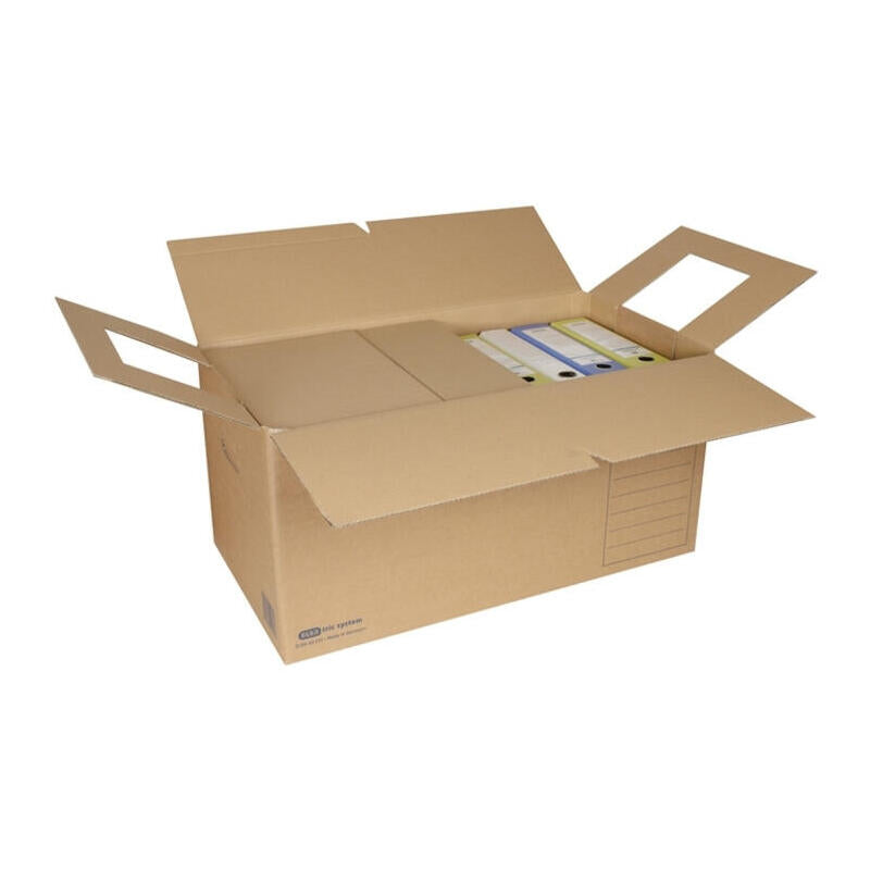 Elba Umzugskarton Tric Symem Con Archivaufdruck Naturmarrón