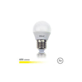 Elbat Bombilla Led 7w Lumenes 600 3000k Luz Calida E27  220º - Dimensiones: 45x78mm Blanco