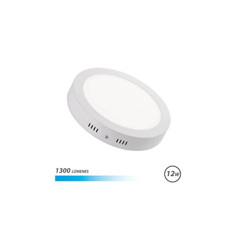 Elbat Downlight Circular Sobre Pared Led 12w 1300lm Luz Fria