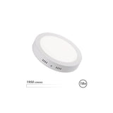 Elbat Downlight Circular Sobre Pared Led - 18w - 1950lm - Luz Blanca