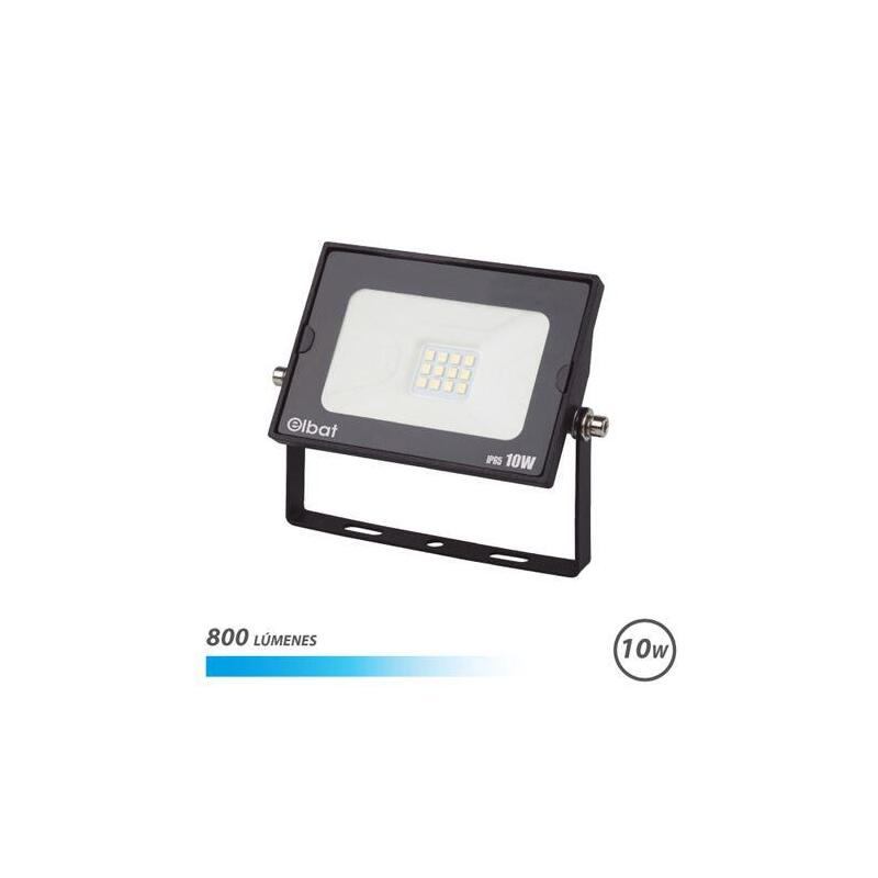 Elbat Foco Led Serie Super Slim 10w 800lm - 6500k Luz Fria - Apto Para Exterior