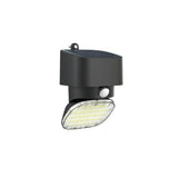 Elbat Foco Solar 2000lm - Luz Fria 6000k - Regulacion Vertical Y Horizontal - Panel Solar 1w - Ip65 - Color Negro