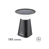 Elbat Lampara Solar Led - 185lm - 2000k - Autonomia 6 Horas - Negro