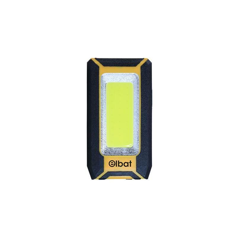 Elbat Linterna Led Recargable - Gancho E Iman - Cob 8w 500lm - Color Negro