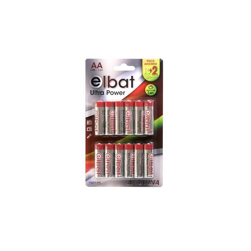 Elbat Pack De 12 Pilas Alcalinas Lr6/Aa