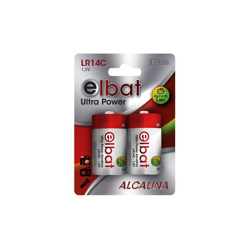 Elbat Pack De 2 Pilas Alcalinas Lr14c