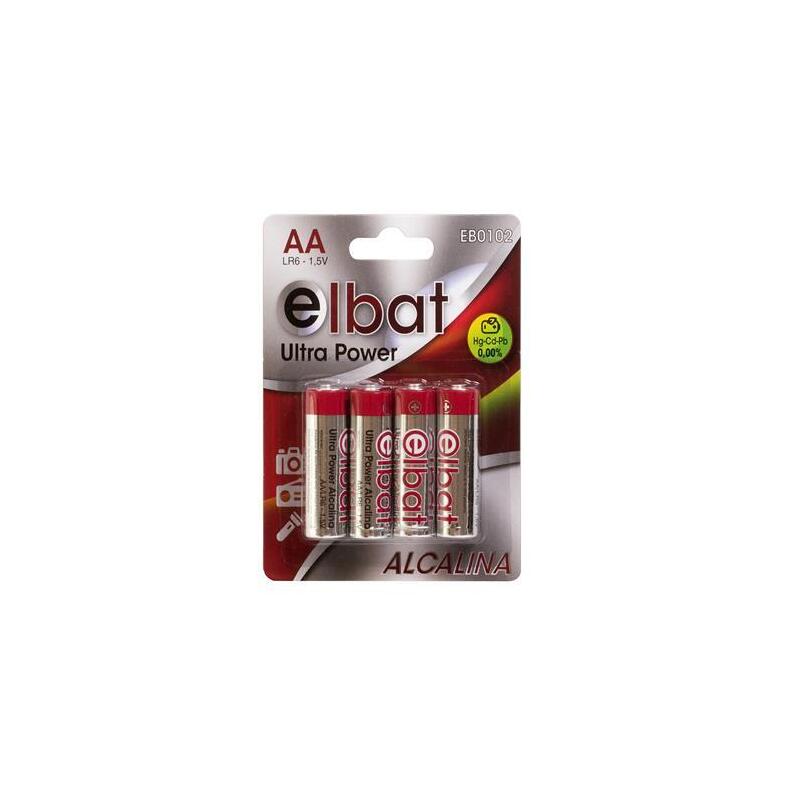 Elbat Pack De 4 Pilas Alcalinas Lr6/Aa