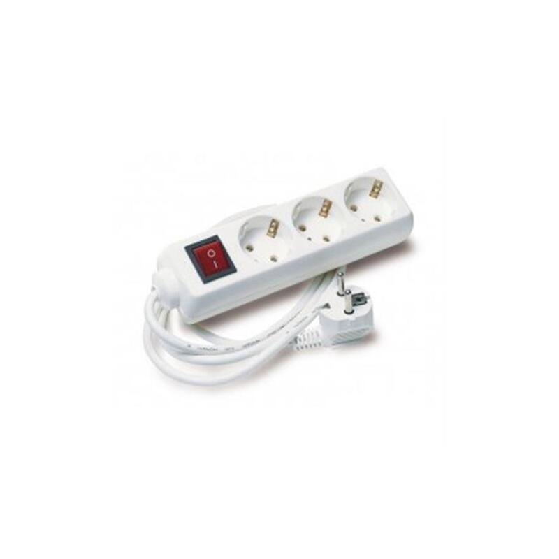 Elbat Regleta Alimentacion - 3x Schukos - Interruptor On/Off - Cable De 1.50m